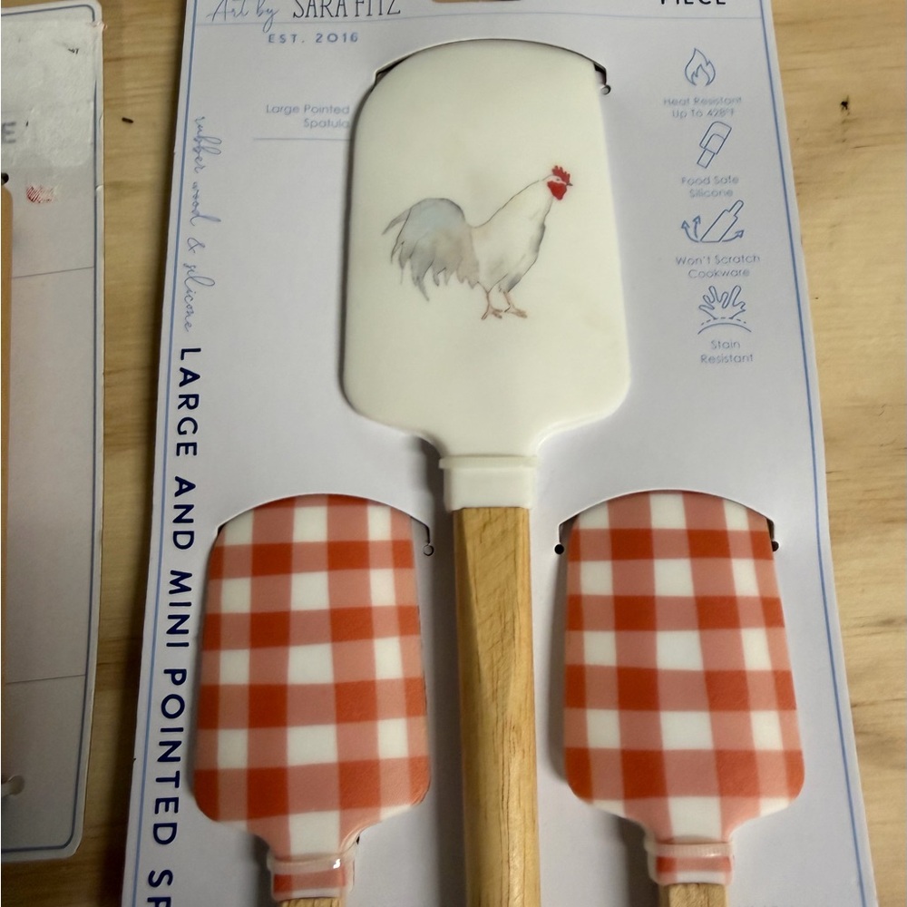 Sara Fitz New England Wood Kitchen Utensil Set, new - Picture 3 of 6